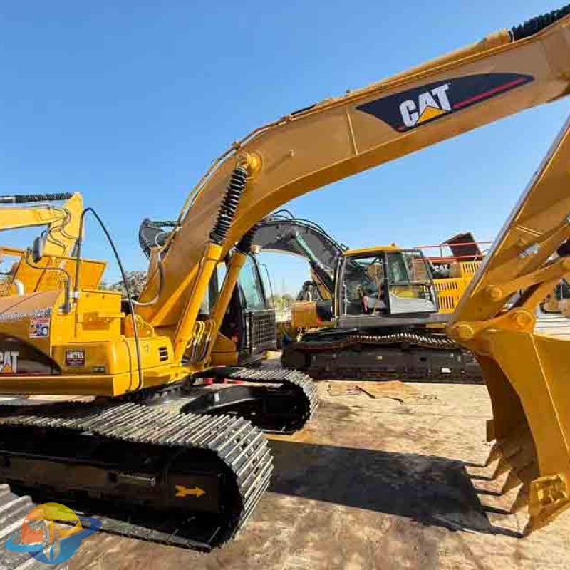 Used Caterpillar CAT320C tracked excavator, high quality, original parts for sale.