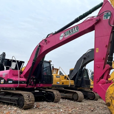 Used Caterpillar CAT320D excavator large engineering equipment for sale at a low price