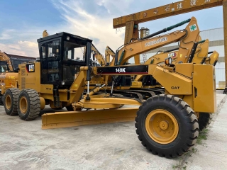 High quality Caterpillar brand second hand CAT140K Motor Grader for sale at low price