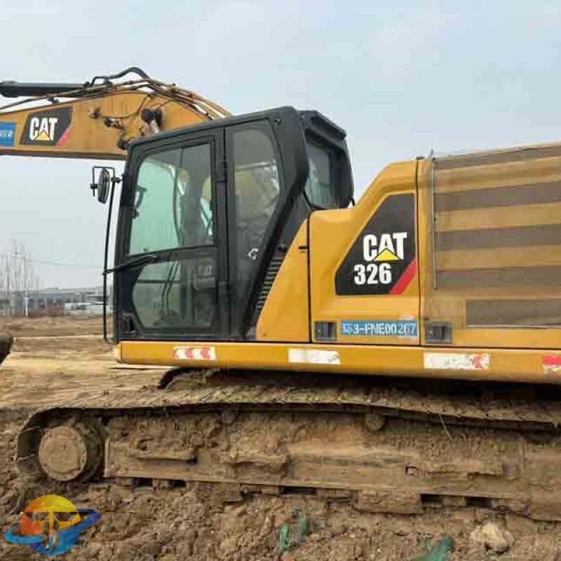 Used 2018 Caterpillar CAT326 excavator (high-spec configuration), suitable for pit excavation, open-pit mining, and multiple working conditions.