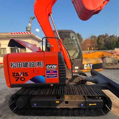Best used Hitachi ZX70 small excavator, top brand, in good condition for sale.