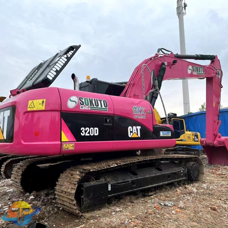 Used Caterpillar CAT320D excavator large engineering equipment for sale at a low price