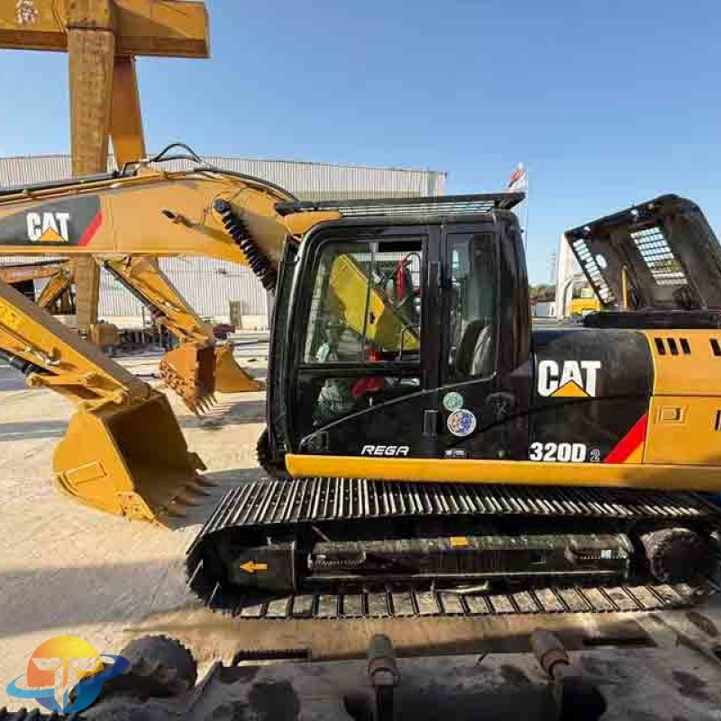 Caterpillar CAT320D2L excavator with low working hours, powerful performance, and readily available for sale.