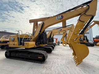 Used Caterpillar CAT323 excavator, low working time, high-altitude loading, used construction machinery for sale.