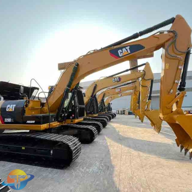 Original Caterpillar CAT320D2L excavator, used in construction, in good condition and for sale.