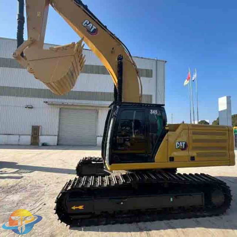 Used Caterpillar CAT345 high-spec excavator, large construction machinery, high quality, for sale.