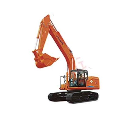 This new TT6245F 26-ton medium excavator is equipped with a Cummins HPCR Electronically Controlled Engine and has a wide driving field of view.