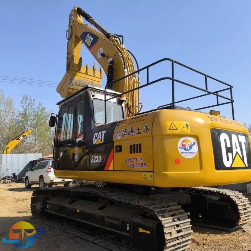 Used Caterpillar CAT323D2L excavator with core engine for sale cheap