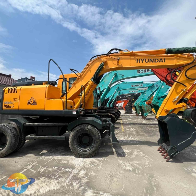 Low price Hyundai R150W-7 excavator wheel excavator second hand excavator high quality cheap price hot sale