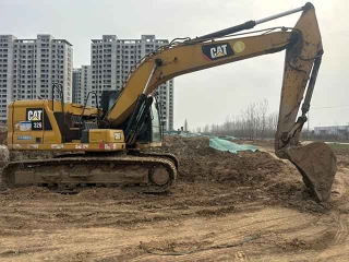 Used 2018 Caterpillar CAT326 excavator (high-spec configuration), suitable for pit excavation, open-pit mining, and multiple working conditions.
