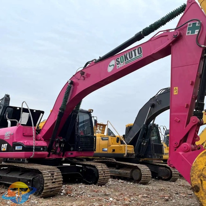 Used Caterpillar CAT320D excavator large engineering equipment for sale at a low price