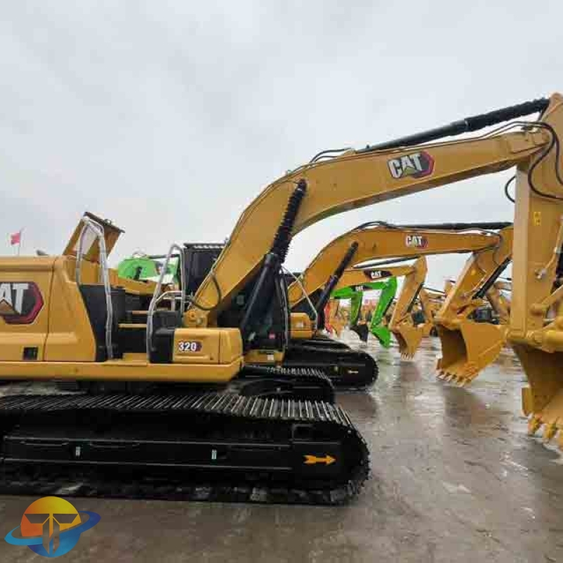 Caterpillar 320 high-spec excavator, original tracked excavator, used in mining construction, for sale.