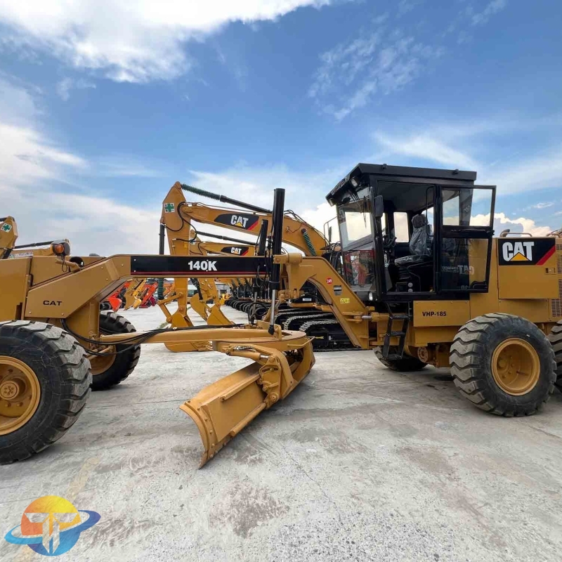 High quality Caterpillar brand second hand CAT140K Motor Grader for sale at low price