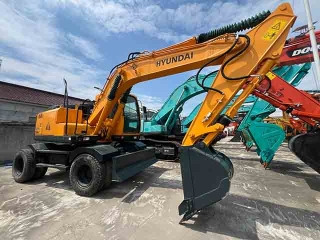 Low price Hyundai R150W-7 excavator wheel excavator second hand excavator high quality cheap price hot sale