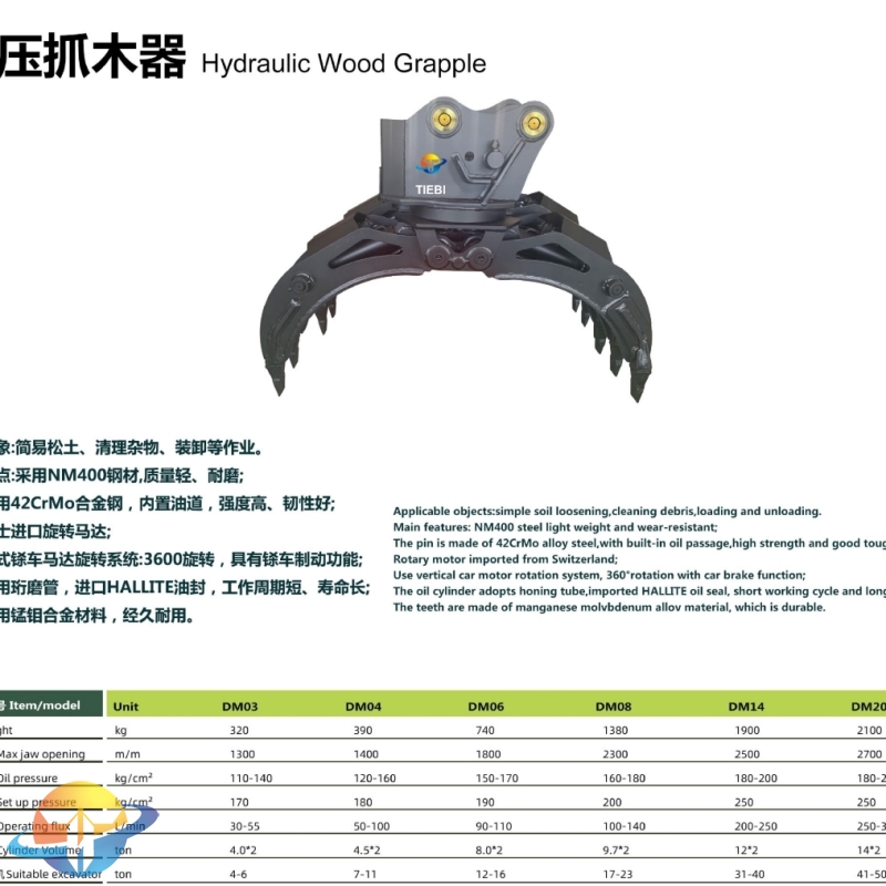 Hydraulic Wood Grapple