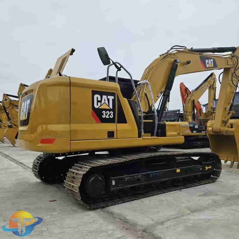 Low-hour used Caterpillar CAT323 excavator ready stock for sale at low price