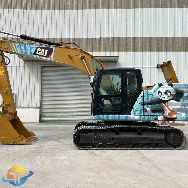 Japanese second-hand excavator Caterpillar CAT320GC excavator panda repaint special price for sale