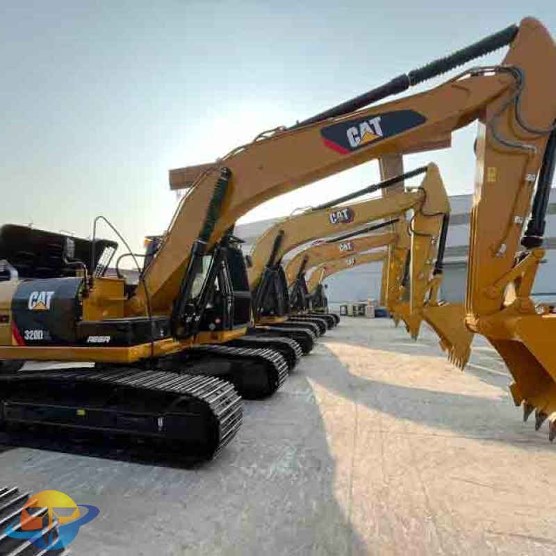 Original Caterpillar CAT320D2L excavator, used in construction, in good condition and for sale.