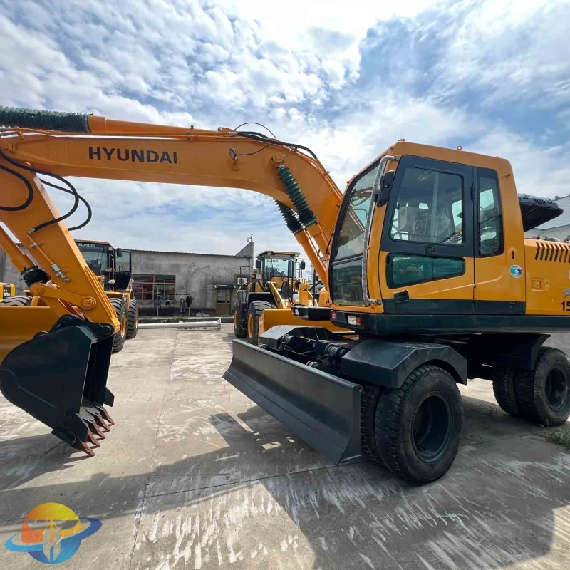 Low price Hyundai R150W-7 excavator wheel excavator second hand excavator high quality cheap price hot sale