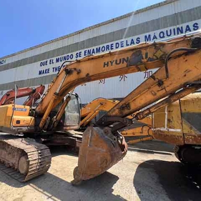 Used Hyundai 225LC-7 excavator hot sale. Cheap and efficient used excavator with core components.
