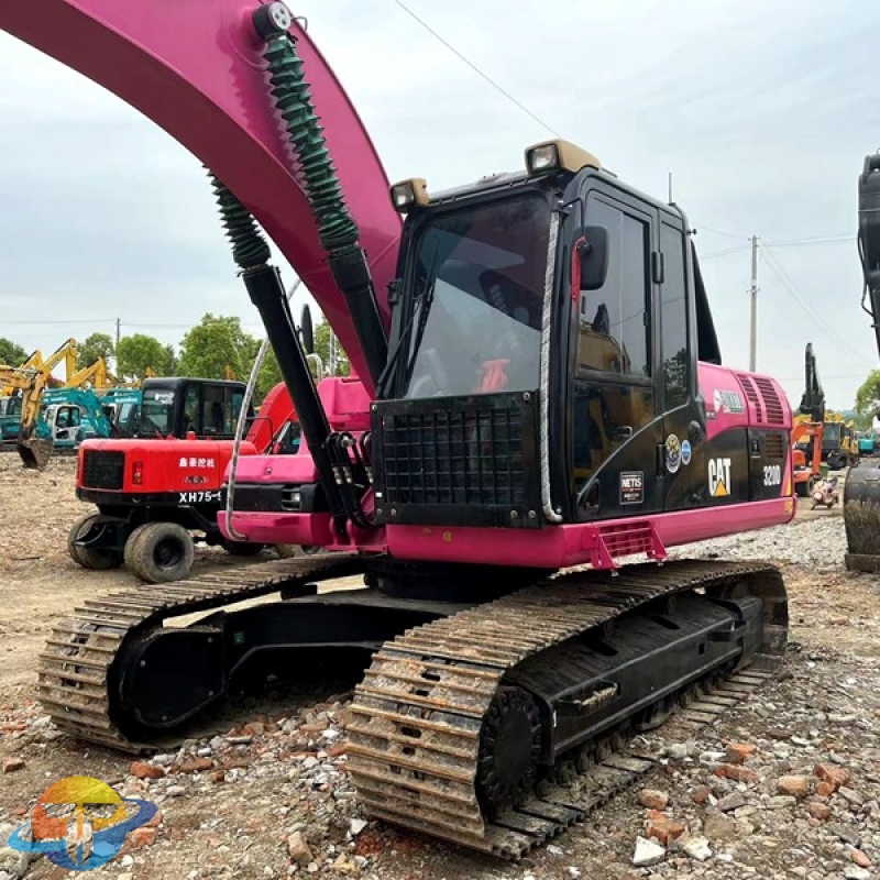 Used Caterpillar CAT320D excavator large engineering equipment for sale at a low price