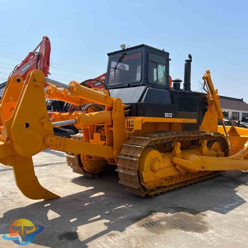 Used Shantui SD32W Bulldozer Painted Original For Sale Good Working Condition Low Price
