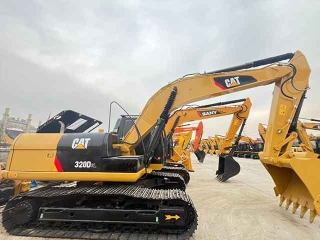 A used Caterpillar CAT320D2L excavator, a high-efficiency earthmoving machine with powerful performance and in good condition, is available for sale.