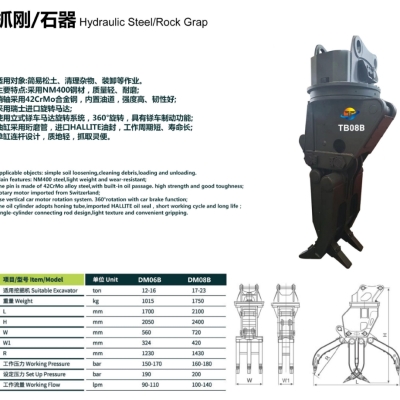 Hydrau Steel/Rock Grap